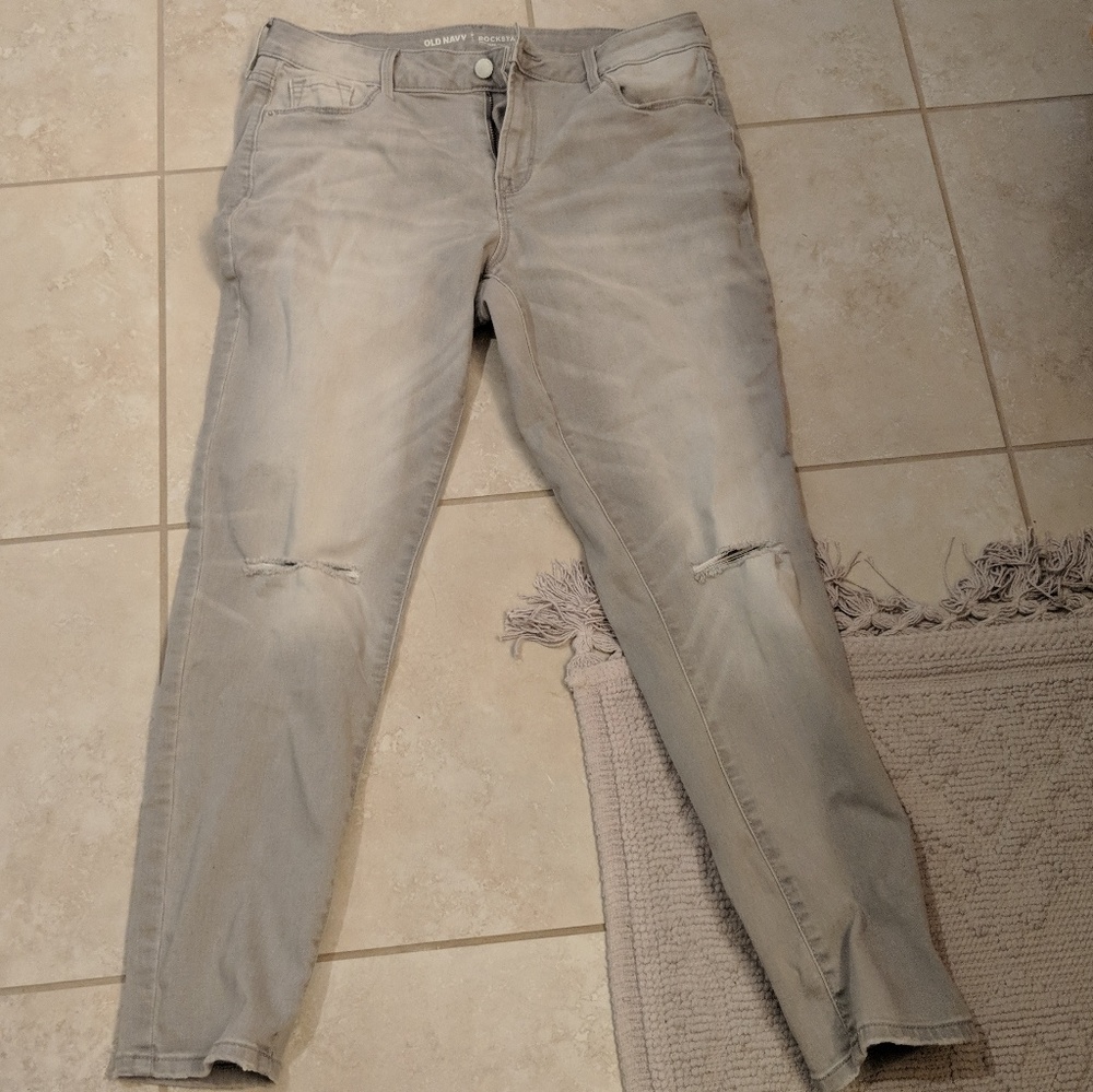 Grey jeans